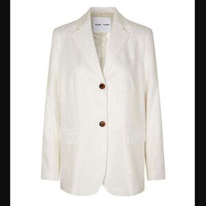 Samsoe Samsoe Luzy Blazer in Clear Cream Sz S